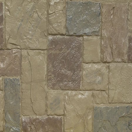 Ekena Millwork 9"W x 8"H Castle Rock Stacked Stone, StoneWall Faux Stone Siding Panel, Colfax PNUCRCO-MAT-SAMPLE